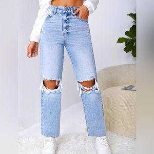 Light wash jeans